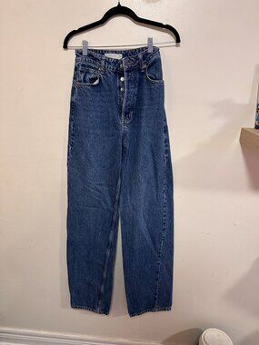 Topshop straight leg Mom jeans